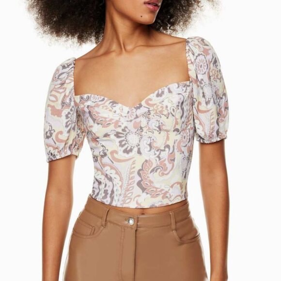 Wilfred Novella Shortsleeve Blouse Size Medium - Picture 1 of 8